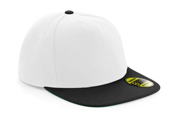  Snapback šilterica - 5 panela - Beechfield Bijela Crna