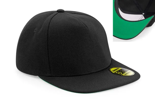  Original Flat Peak Snapback - Beechfield Black Black