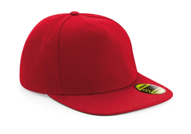  Original Flat Peak Snapback - Beechfield Classic Red Classic Red