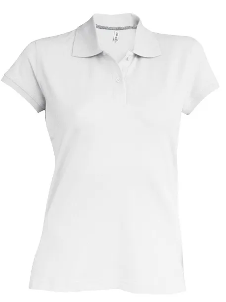  LADIES' SHORT-SLEEVED POLO SHIRT - Kariban White