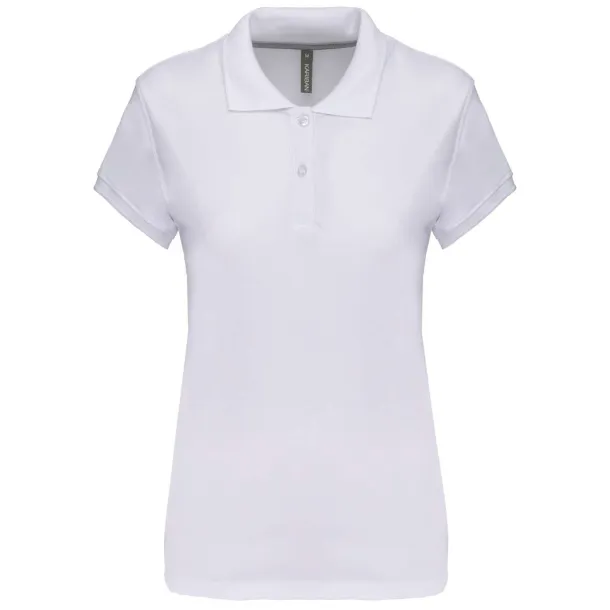  LADIES' SHORT-SLEEVED POLO SHIRT - Kariban White