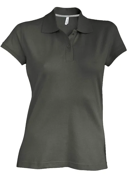  LADIES' SHORT-SLEEVED POLO SHIRT - Kariban Tamno Kahki