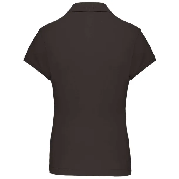  LADIES' SHORT-SLEEVED POLO SHIRT - Kariban Tamno siva