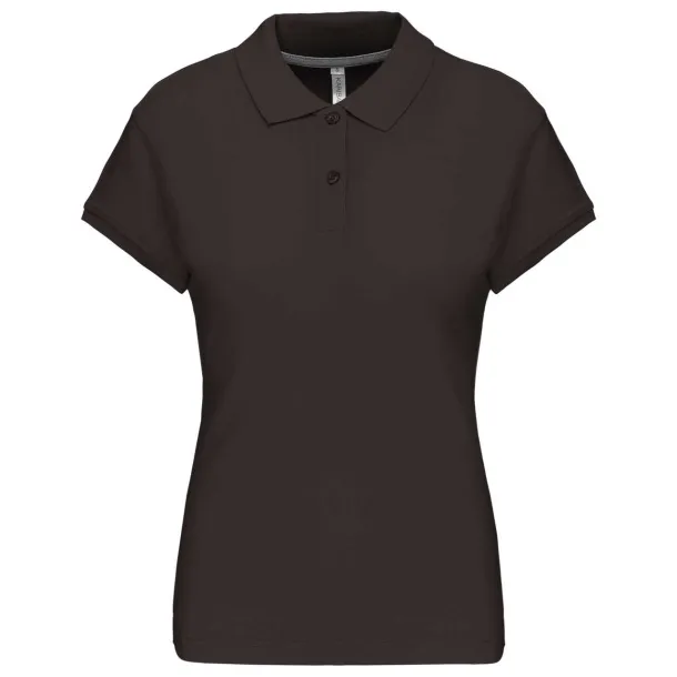  LADIES' SHORT-SLEEVED POLO SHIRT - Kariban Tamno siva