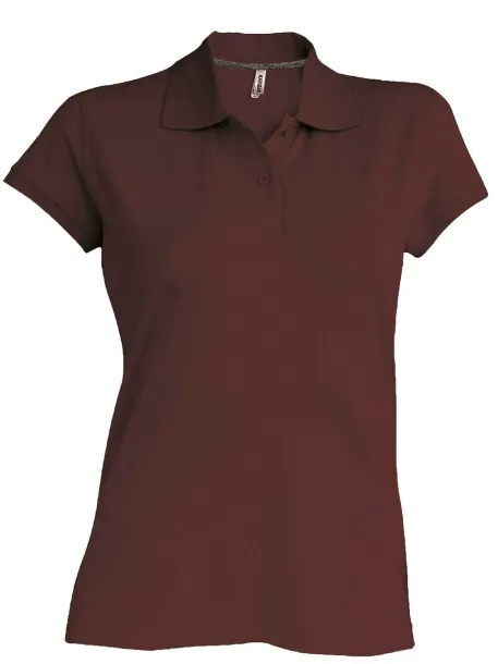  LADIES' SHORT-SLEEVED POLO SHIRT - Kariban Chocolate