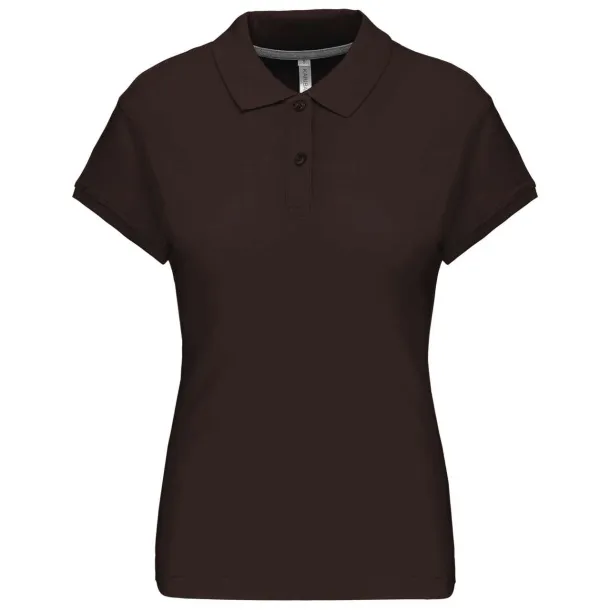  LADIES' SHORT-SLEEVED POLO SHIRT - Kariban Chocolate