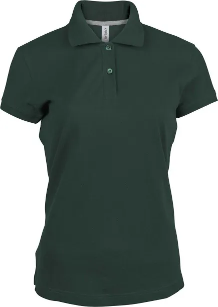  Ženska polo majica kratkih rukava, 220 g/m2 - Kariban Šumski zelena