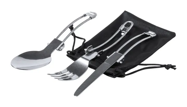 Sondic camping cutlery and pot set Black