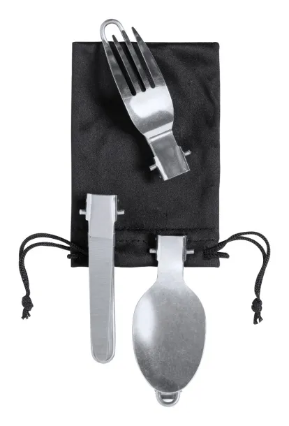 Sondic camping cutlery and pot set Black