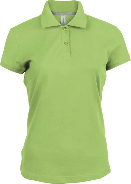  LADIES' SHORT-SLEEVED POLO SHIRT - Kariban Lime