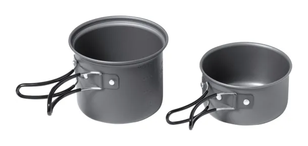 Sondic camping cutlery and pot set Black