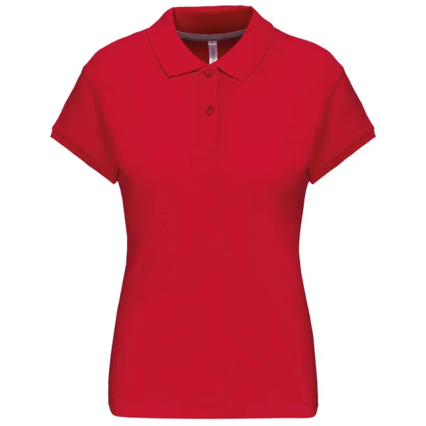  Ženska polo majica kratkih rukava, 220 g/m2 - Kariban Crvena