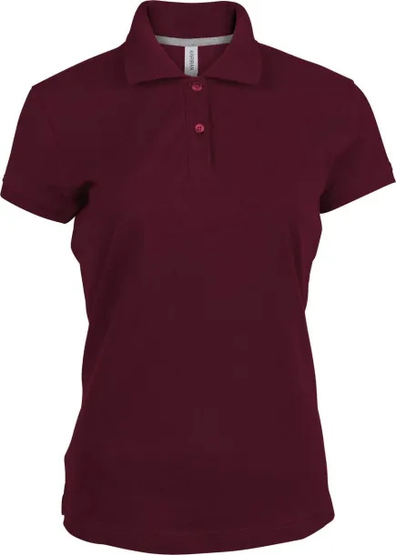  LADIES' SHORT-SLEEVED POLO SHIRT - Kariban Wine