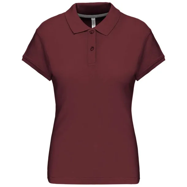  LADIES' SHORT-SLEEVED POLO SHIRT - Kariban Wine