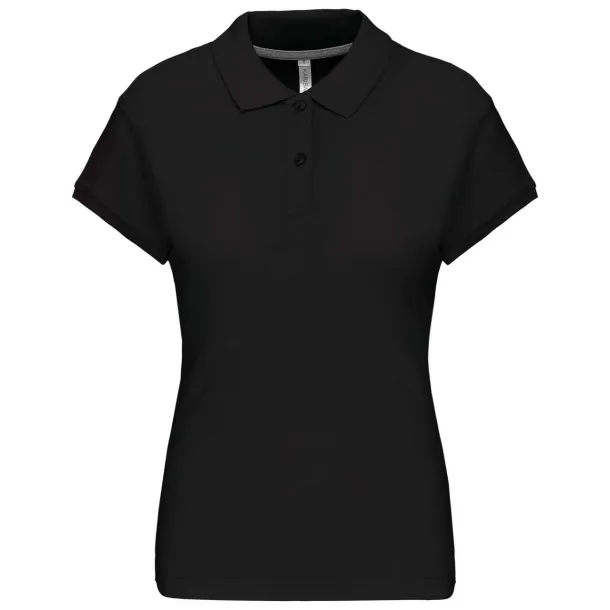  Ženska polo majica kratkih rukava, 220 g/m2 - Kariban Crna