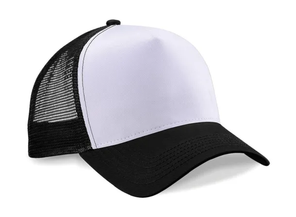  Snapback šilterica - 5 panela - Beechfield Crna Bijela