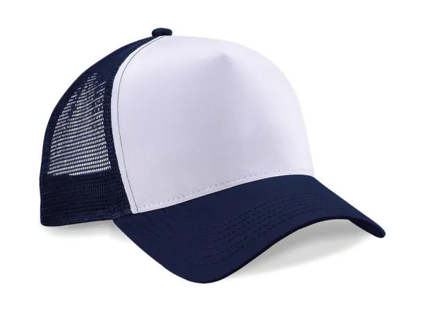  Snapback šilterica - 5 panela - Beechfield French Navy Bijela