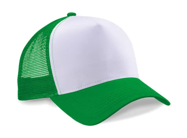  Snapback šilterica - 5 panela - Beechfield Pure Green Bijela