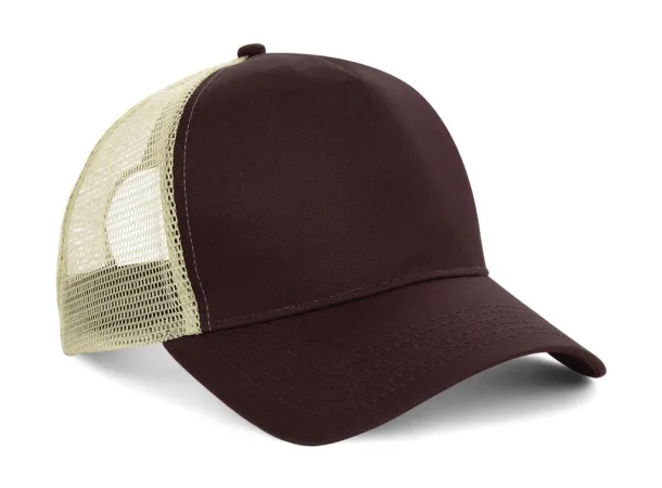  Snapback šilterica - 5 panela - Beechfield Chocolate Caramel