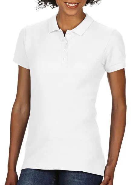  Softstyle® dvostruki pique ženska polo majica, 177 g/m² - Gildan Bijela