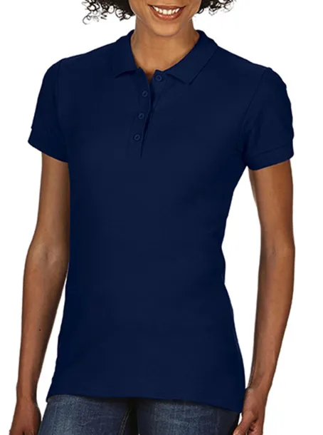  Softstyle® Ladies Double Pique Polo - Gildan Navy