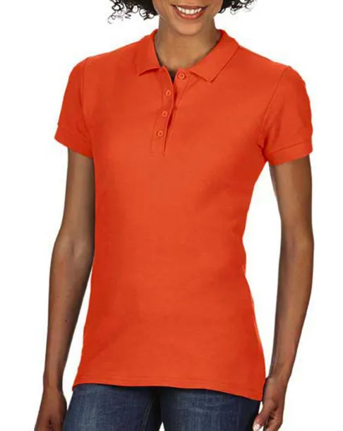  Softstyle® dvostruki pique ženska polo majica, 177 g/m² - Gildan Narančasta