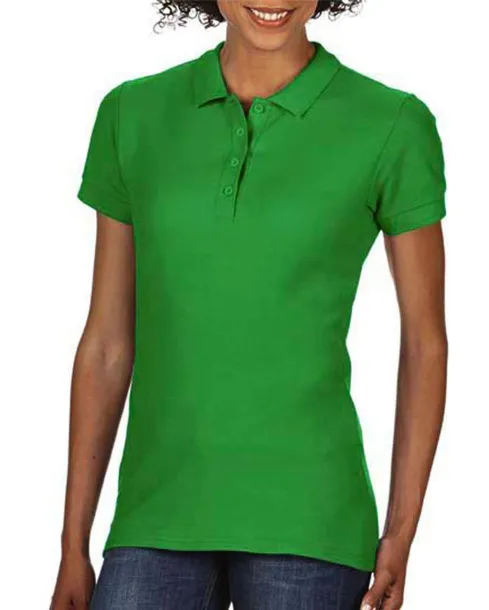  Softstyle® dvostruki pique ženska polo majica - Gildan Irish Green