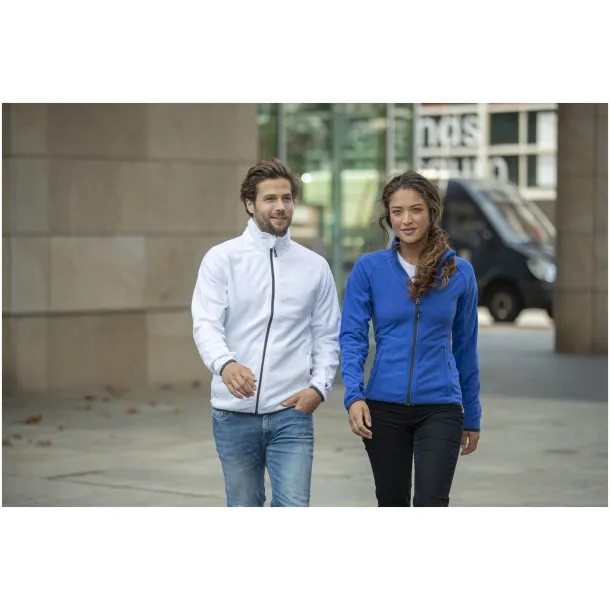 Brossard micro fleece full zip ladies jacket - Elevate Life White