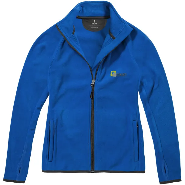 Brossard micro fleece full zip ladies jacket - Elevate Life Blue