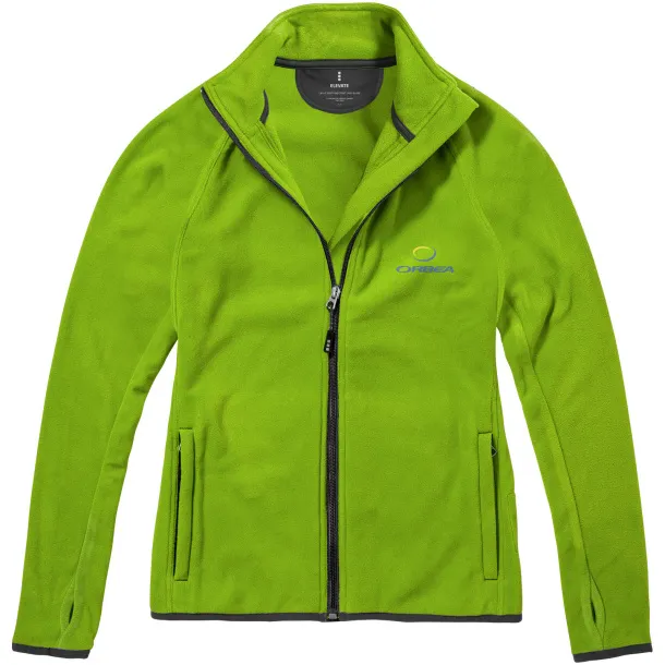 Brossard micro fleece full zip ladies jacket - Elevate Life Apple Green