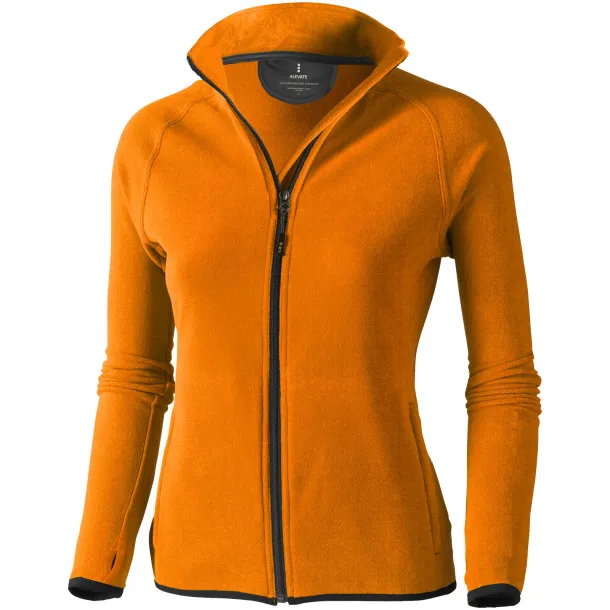 Brossard micro fleece full zip ladies jacket - Elevate Life Orange