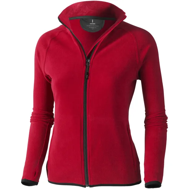 Brossard micro fleece full zip ladies jacket - Elevate Life Red