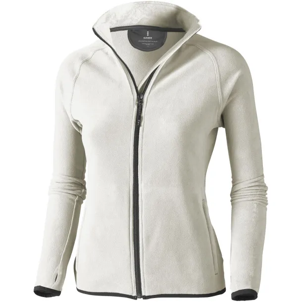 Brossard micro fleece full zip ladies jacket - Elevate Life Light grey