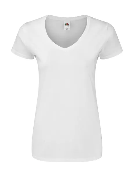  Ladies' Iconic 150 V Neck T - Fruit of the Loom Bijela