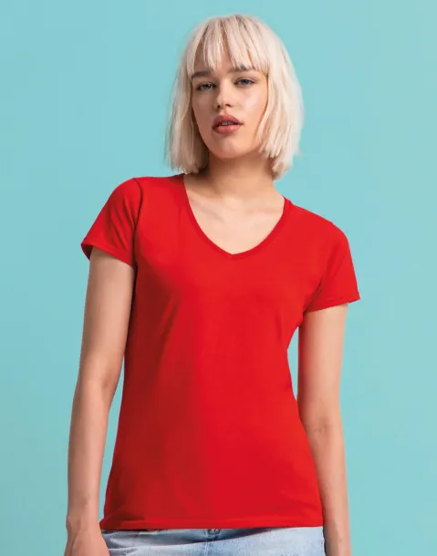  Ladies' Iconic 150 V Neck T - Fruit of the Loom