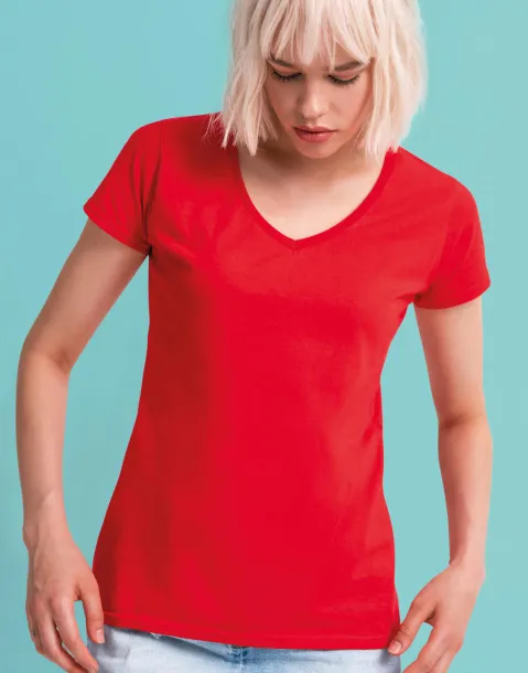  Ženska kratka majica s V-izrezom, 150 g/m² - Fruit of the Loom