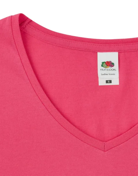  Ladies' Iconic 150 V Neck T - Fruit of the Loom