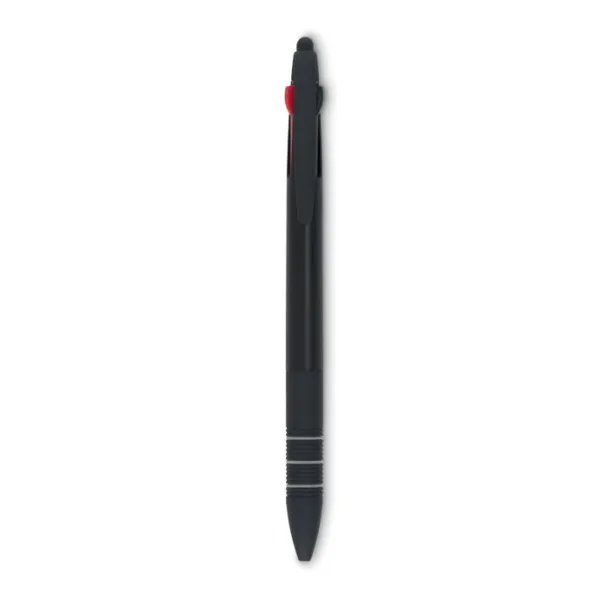 MULTIPEN 3 colour ink pen with stylus Black