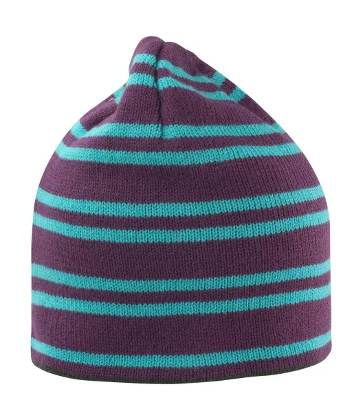  Dvostrana kapa - Result Winter Essentials Plum Turquoise