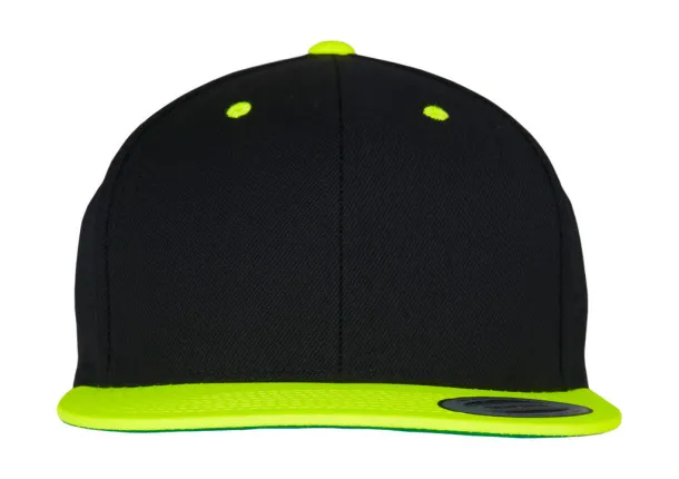  Classic Snapback 2-Tone Cap - Classics Black Neon yellow