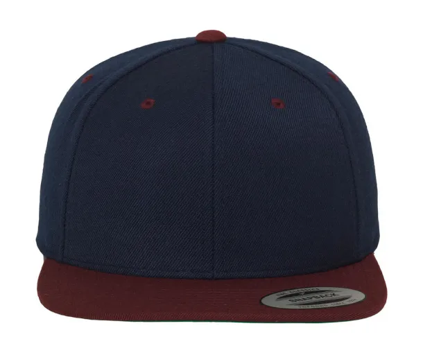  Classic Snapback 2-Tone Cap - Classics Navy Maroon