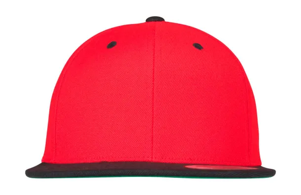  Dvobojna snapback šilterica - 6 panela - Classics Crvena Crna