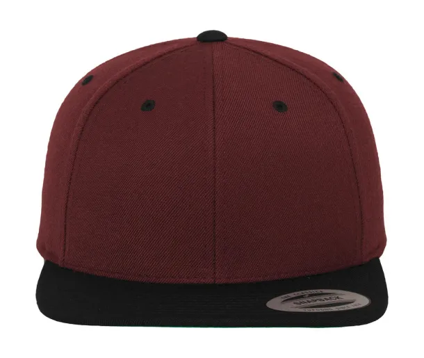  Classic Snapback 2-Tone Cap - Classics Maroon Black