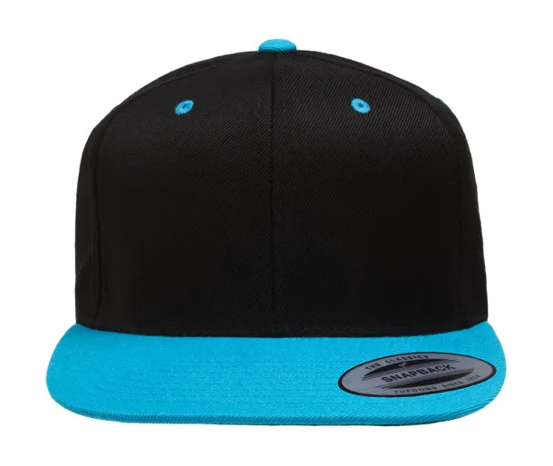  Classic Snapback 2-Tone Cap - Classics Black Teal