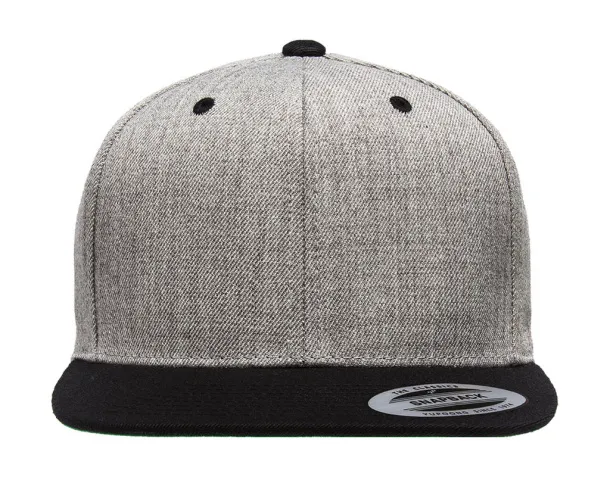  Classic Snapback 2-Tone Cap - Classics Heather Black