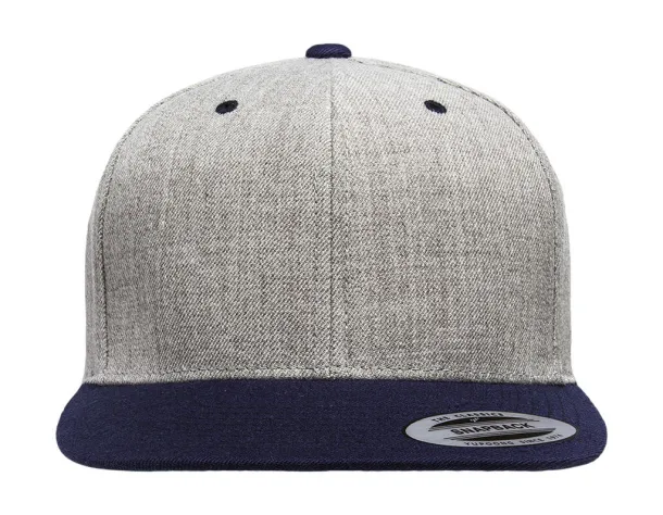  Classic Snapback 2-Tone Cap - Classics Heather Navy