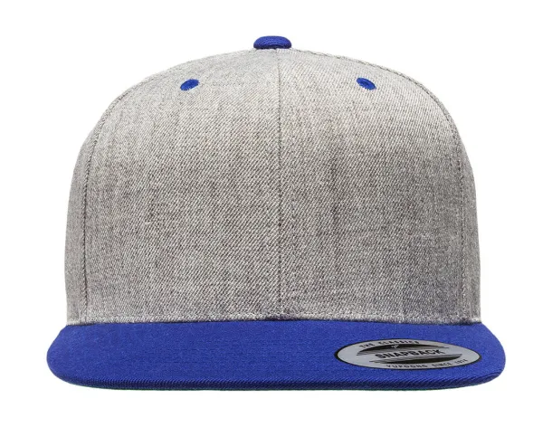  Dvobojna snapback šilterica - 6 panela - Classics Heather Kraljevski plava