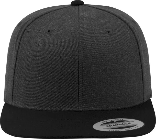 Dvobojna snapback šilterica - 6 panela - Classics Ugljen Crna