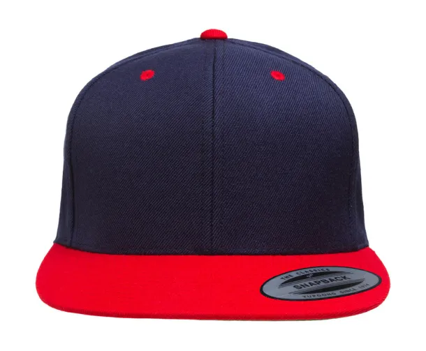  Classic Snapback 2-Tone Cap - Classics Navy Crvena