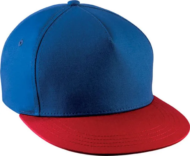  SNAPBACK CAP - 5 PANELS - K-UP Royal blue Red